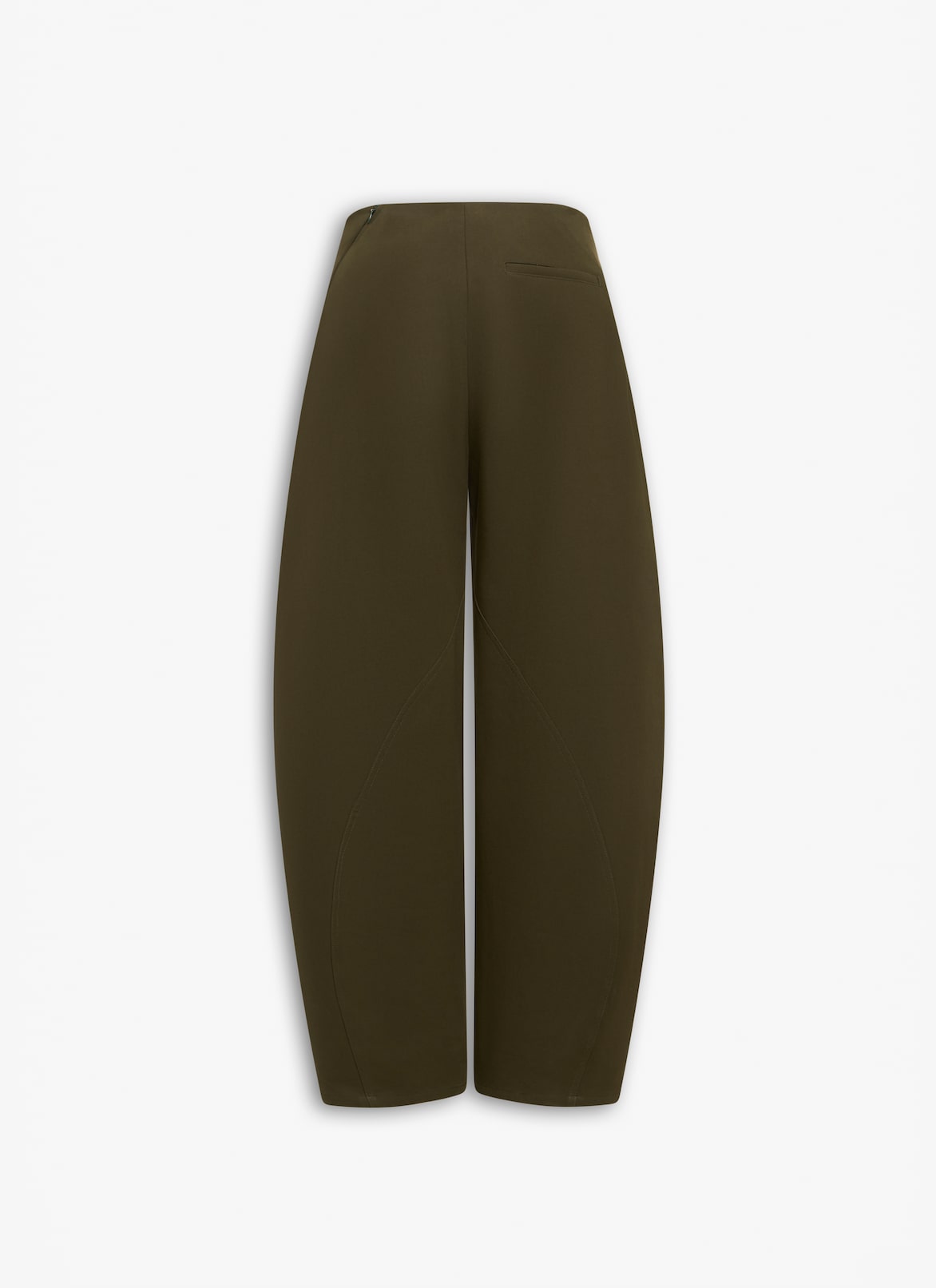 DOUBLE COTTON ROUND PANTS ALAÏA DARK GREEN DOUBLE COTTON ROUND PANTS